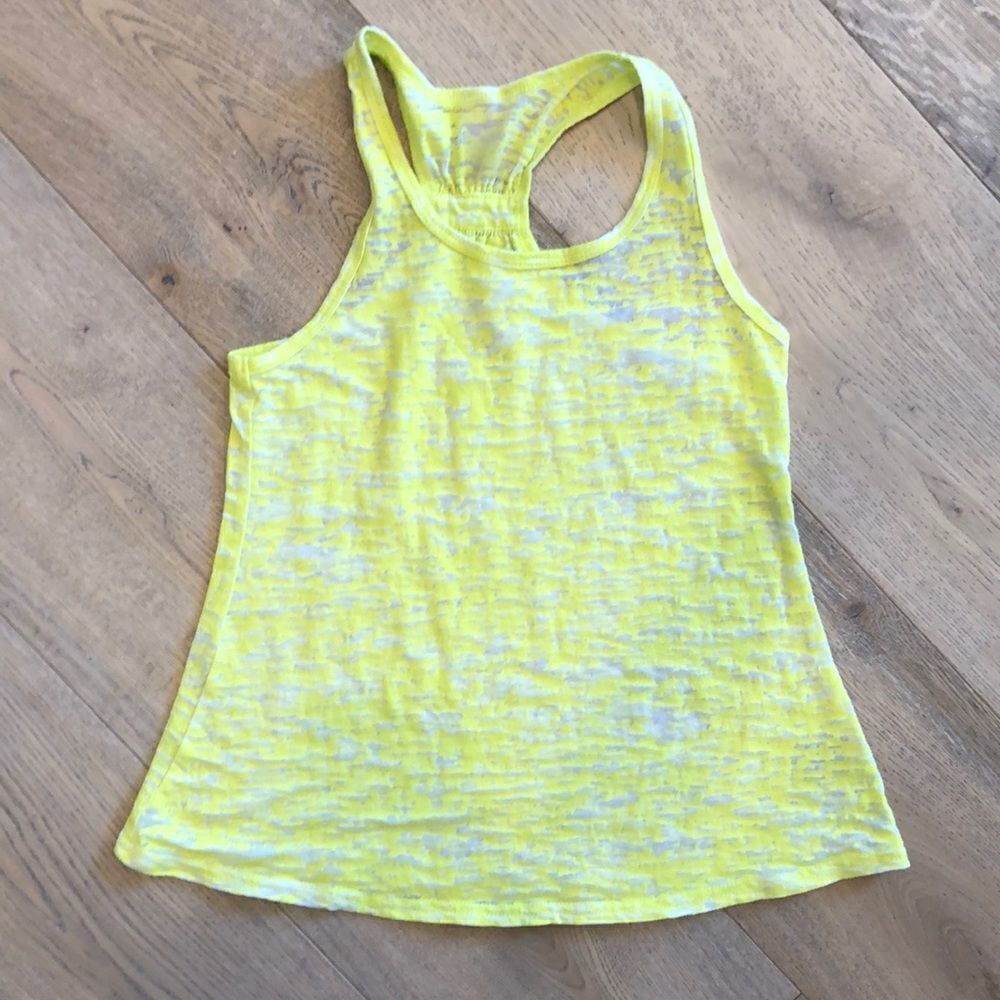 Soybu Girls Yellow Racer Back Tank Top, Girls M